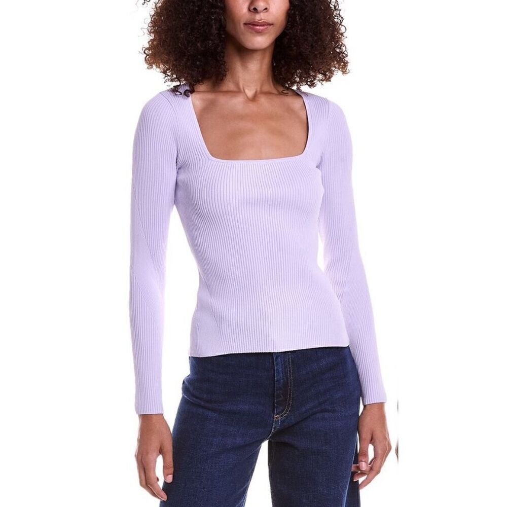 Rag & Bone Asher Ribbed Knit Sweater in Lavender NWT Size XL